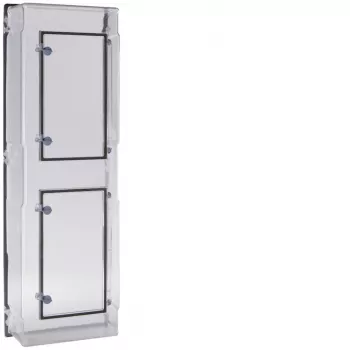 Hager ZAY750AT cache de champ de compteur IP54 transparent 750mm avec porte