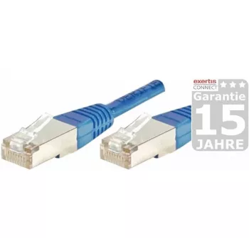 EXERTIS CONNECT câble patch Cat5e F/UTP, RJ45, bleu, 0,5 m 847164