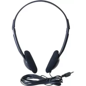 Exertis Connect casque filaire supra-auriculaire avec micro perche, jack 3,5 mm, noir (059201)