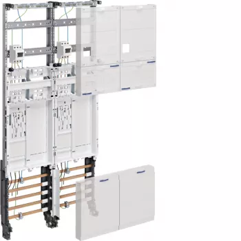 HAGER ZK3EH62 champ complet, 2 emplacements de compteur, BKE-I, interrupteur principal