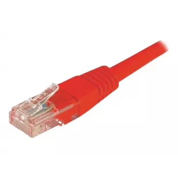 Câble de raccordement Cat6 U/UTP EXERTIS CONNECT, RJ45, rouge, 2 m, protection du loquet 243720