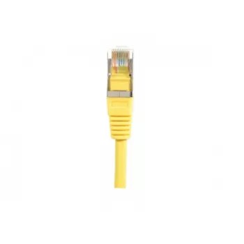 Câble de raccordement Cat.5e F/UTP EXERTIS CONNECT, jaune, 0,5 m, slim protection contre les pliures 847161