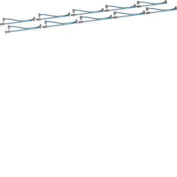 HAGER KU9S20YZ câble de connexion KNX en Y, 1 fiche vers 2 femelles, 20 cm, noir/bleu, lot de 10
