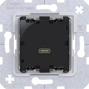 Module de charge USB-C Power Delivery HAGER WAS4154 65W