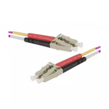 Câble de raccordement fibre optique Exertis Connect HD OM4 LC duplex vers LC duplex UPC, 30 m 392789