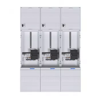 HAGER armoire de compteurs complète 3 points Universal Hessen 1050 mm 3 champs ZL34C4N