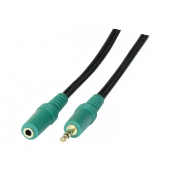 EXERTIS CONNECT Câble d'extension audio stéréo 3,5mm M/F 3,0m noir 108865