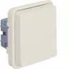 Hager WNA160B Prise SCHUKO à encastrer avec couvercle rabattable et protection accrue contre les contacts, blanc alpin