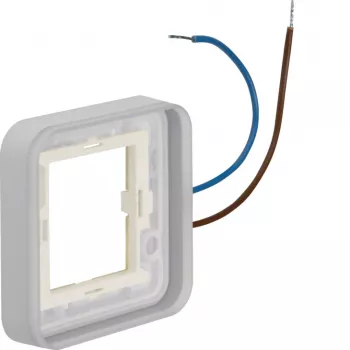 Cadre de recouvrement 2 postes Hager WNA697, blanc polaire (RAL 9010)