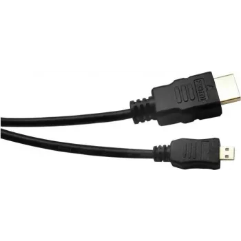 Câble Micro HDMI EXERTIS CONNECT, High Speed avec Ethernet, plaqué or, HDMI Type-A vers Micro HDMI Type-D, 2,0 m 128495