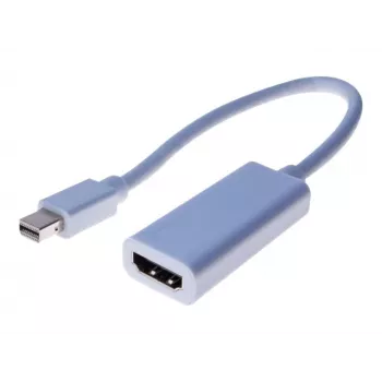 Câble adaptateur Mini DisplayPort mâle vers HDMI femelle Exertis Connect 15 cm blanc passif 1080p 127437