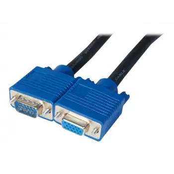 EXERTIS CONNECT Câble de rallonge S-VGA Premium, 15,0 m, noir 138841
