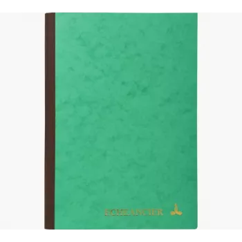 Le Dauphin Registre d'agenda A4, 96 pages, 12 colonnes, couverture verte 39721D