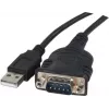 Câble adaptateur série USB Type-A vers DB-9 RS-232 Exertis Connect 040341, 1 m, noir