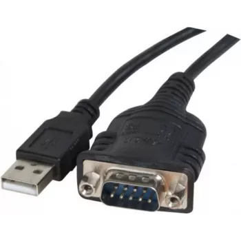 Câble adaptateur série USB Type-A vers DB-9 RS-232 Exertis Connect 040341, 1 m, noir