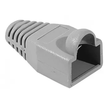 Manchon anti-pliure RJ45 EXERTIS CONNECT pour câbles ronds, gris, lot de 10 253161