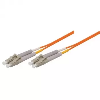 Câble de brassage fibre optique OM1 TECLINE LC duplex vers LC duplex, 62,5/125 µm, orange, 30 m 86330