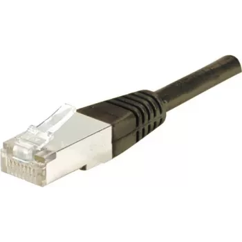 Câble réseau de raccordement Cat6 F/UTP Exertis Connect 234230 1 m noir