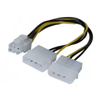 Câble adaptateur d'alimentation Molex vers PCI-E EXERTIS CONNECT, 25 cm 146691