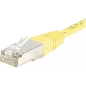 Câble de raccordement Cat.6 F/UTP EXERTIS CONNECT, jaune, 10 m, protection anti-pliure fine 245560