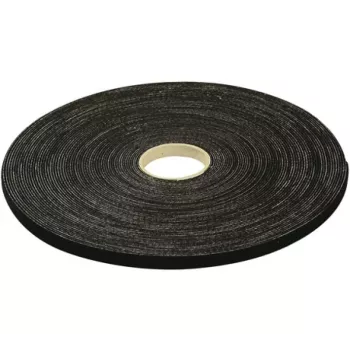 Bande de montage velcro EXERTIS CONNECT, 20 mm x 10 m, noire pour une installation respectueuse des câbles réseau et de données (629446)