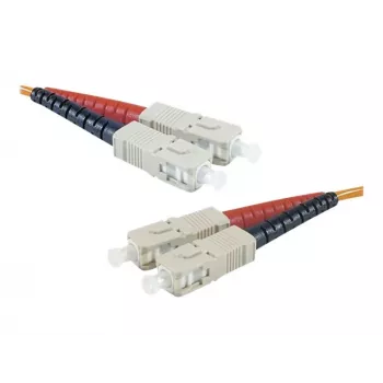 Câble de raccordement fibre optique multimode OM2 Exertis Connect SC/UPC vers SC/UPC, 3 m, orange 392693