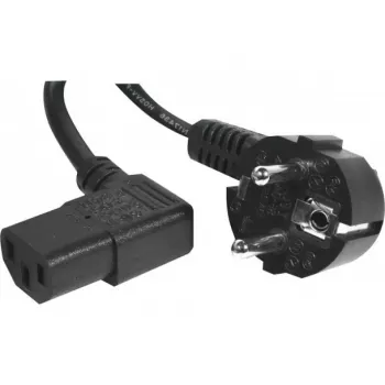 Câble d'alimentation secteur EXERTIS CONNECT, fiche Schuko vers prise IEC C13 coudée, noir, 3,0 m 808211