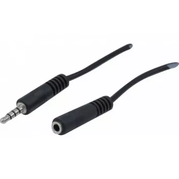 Câble de rallonge audio stéréo EXERTIS CONNECT 3,5 mm, mâle vers femelle, 2 m, noir 721133