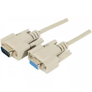 Câble de rallonge série EXERTIS CONNECT D-Sub 9 broches, mâle vers femelle, 10 m, noir 580261
