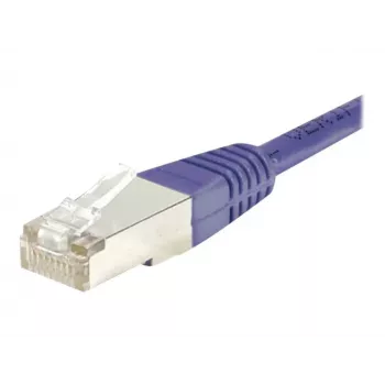 Câble de raccordement Cat.6 F/UTP EXERTIS CONNECT, 30 m, violet, embouts anti-accroche fins, RJ45 853348