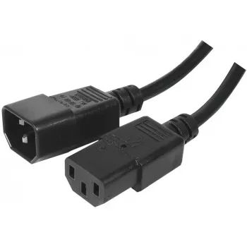 Câble d'alimentation IEC Exertis Connect C14 vers C13, sans halogène, noir, 1,8 m 807952