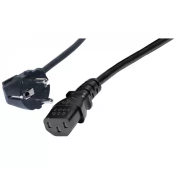 Câble d'alimentation coudé Schuko vers IEC C13 Exertis Connect, 1 m, noir 808008