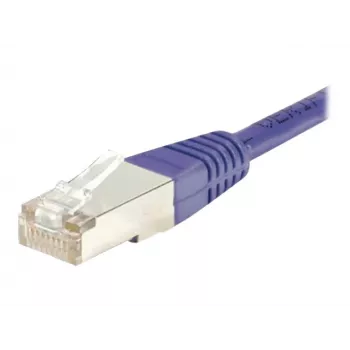 Câble de brassage Cat.6 S/FTP PiMF Exertis Connect 854460, 15 m, violet, protection anti-pliure Slim