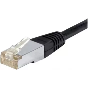 Câble de brassage Cat.6 F/UTP étanche Exertis Connect 845038, 0,5 m, noir, protection anti-pliure slim