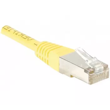 Câble de brassage Cat.6 F/UTP Exertis Connect 853353, 50 m, jaune, protection anti-pliure Slim