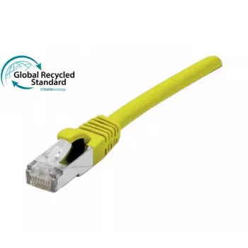 Câble de brassage Cat. 6A S/FTP EXERTIS CONNECT, 5 m, jaune, sans halogène, certifié GRS 854543