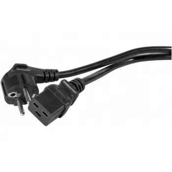 Câble d'alimentation 16 A coudé Schuko vers C19 droit EXERTIS CONNECT, 3 m, noir 808018