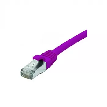EXERTIS CONNECT câble patch Cat. 6 F/UTP PoE sans halogène, violet, 0,5 m, anti-accroche 854410