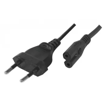 Exertis Connect câble d'alimentation, fiche Euro vers embase Euro 8, noir, 1,0 m (808308)