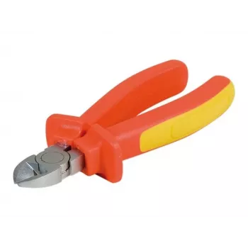 Pince coupante diagonale EXERTIS CONNECT 160 mm pour électriciens, poignées multicomposants, 62 HRC, DIN ISO 5749 815613