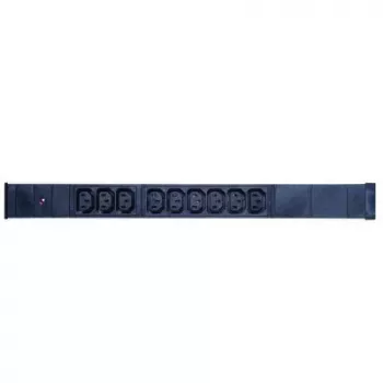 PDU EXERTIS CONNECT 19 inch 1U 9 prises IEC C13, boîtier en aluminium, câble 2,5 m, noir 808901
