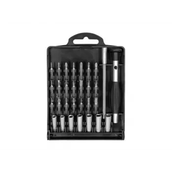 Ensemble de tournevis de précision EXERTIS CONNECT, 11 pièces avec 10 embouts interchangeables dans une boîte de rangement (815650)