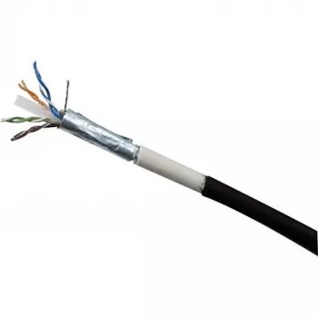 Câble patch extérieur Exertis Connect Cat6 RJ45 vers RJ45, F/UTP, 20 m, noir 845046