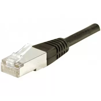Câble patch EXERTIS CONNECT CAT.6a F/UTP, 0,15 m, noir, 10 Gbps, Slim Snagless Boot 850011