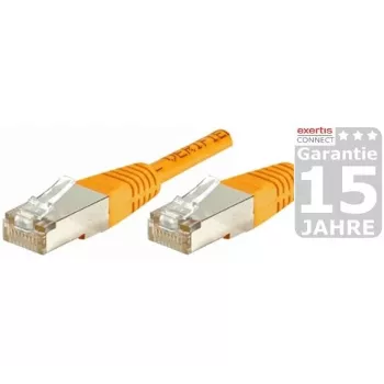 Câble patch EXERTIS CONNECT Cat.6 S/FTP, PiMF, orange, 0,7 m 854466