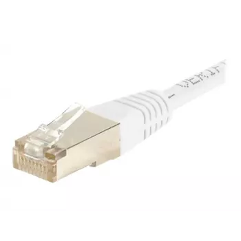 Câble patch EXERTIS CONNECT CAT.6 S/FTP PiMF, blanc, 10,0 m 856896