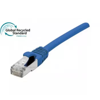 Câble patch RJ45 Cat. 6 EXERTIS CONNECT, F/UTP, certifié GRS, bleu, 2,0 m (854614)