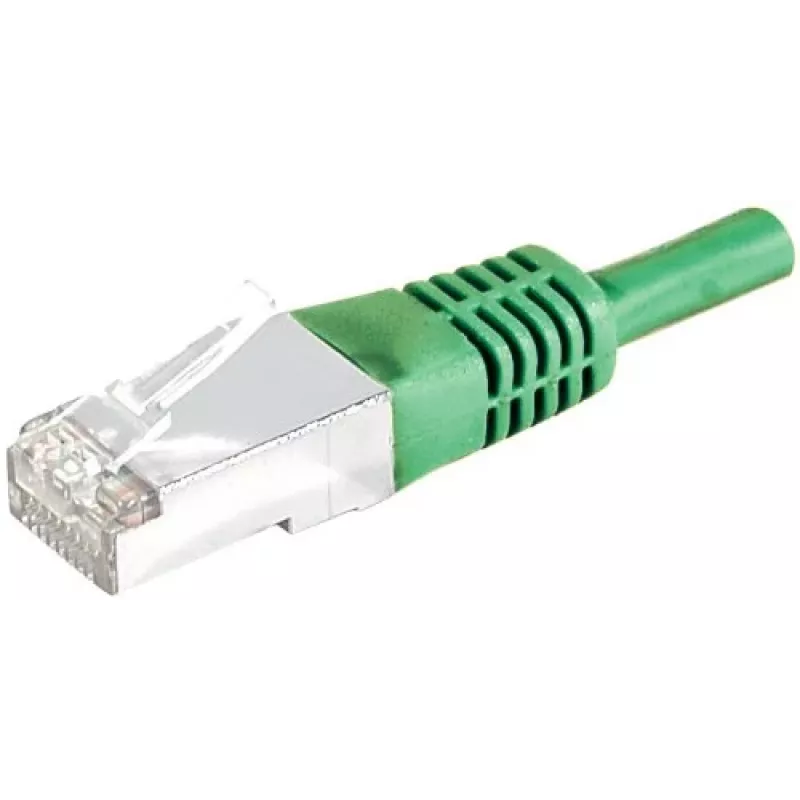 Câble patch EXERTIS CONNECT Cat.6A S/FTP, 15 m, vert 858353