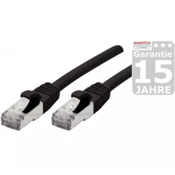 Câble réseau Cat6a S/FTP Exertis Connect 858493, 25 m, noir