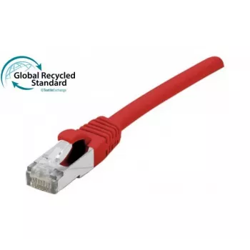 Câble patch Cat. 6A S/FTP EXERTIS CONNECT, 10 m, rouge, TPE sans halogène, anti-accroche 854526